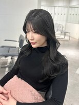 ユーフォリア 渋谷グランデ(Euphoria SHIBUYA GRANDE)&nbsp;オリーブグレージュ　くびれ巻き　レイヤーカット