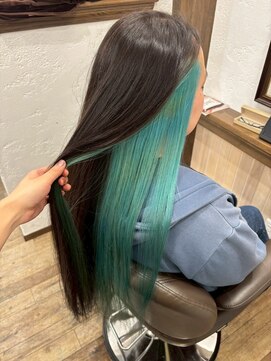 アミリー ひたち野うしく店(Amily) インナーカラーダブルカラーケアブリーチケアカラー