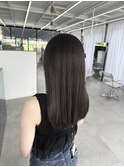 グレージュカラー/縮毛矯正/透明感カラー