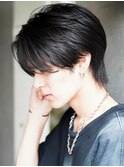 モテる黒髪ネープレスショート束感モテ髪ワックスなしマッシュ
