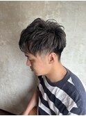 メッシュキャップハイライト×ホワイトシルバー