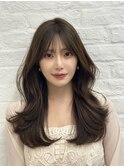 韓国スタイル/ナチュラルくびれへア_くびれ巻き_レイヤーカット