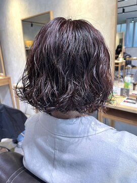 ベルプロッドバイアルター 千葉(bel. prod by aL-ter) パーマ×レッドブラウンカラー【村田】暗めカラー/マッシュ