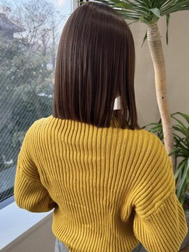 髪質改善カラーショコラブラウン