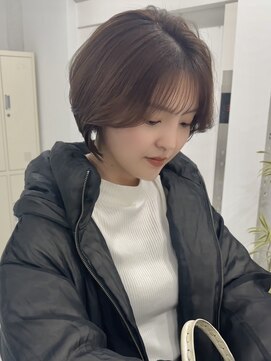 韓国ボブ/タンバルモリ/マロンベージュ