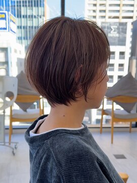 ビューナゴヤ 名駅(VIEW NAGOYA) ショート/オリーブカラー/髪質改善/白髪ぼかし/小顔