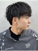 ルーズパーマ/短髪ダウンバング/ツーブロック
