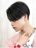 センターパートニュアンスパーマフェザーショートフェザーパーマ