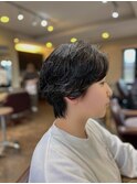 パーマショートヘアスタイル