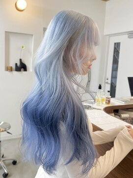 ペレ 梅田(PELE) イメチェン/ピンクベージュ/アンブレラカラー/前髪/梅田