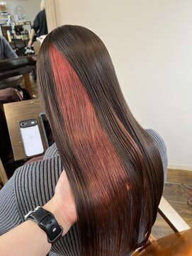 ニフティー(Nifty) インナーカラー/コーラルピンク/質感再整カラー