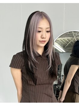 ニア(nia.)の写真/傷ませずにケアブリーチでハイトーンカラー♪