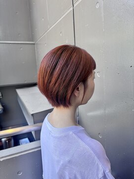 プランツヘアー 夏カラータイトバングショート