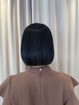 ロージーバイフーガヘアー 元住吉店(Rosy by FUGAhair) 艶感あるブルーブラックボブ