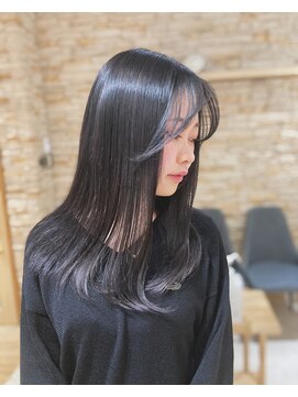 アロマ ヘアー ルーム 新宿店(AROMA hair room) 韓国風レイヤーロング×ダークグレージュ