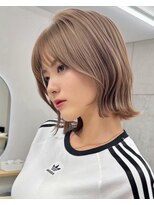 サンドナル 鹿児島天文館(sand NALU)&nbsp;ハッシュカット/グレージュ/デザインカラー[鹿児島天文館]