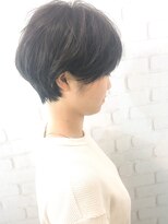 ラウンジ モリオ イケブクロ(Lounge MORIO Ikebukuro) 【morio池袋】大人可愛い黒髪前下がりショート小顔カット