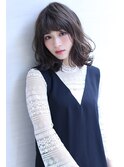 オリーブカラーハイライトカラー小顔セミウェットウェーブ