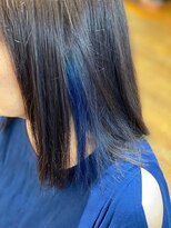 リーベンデール カット × インナーカラーブルー