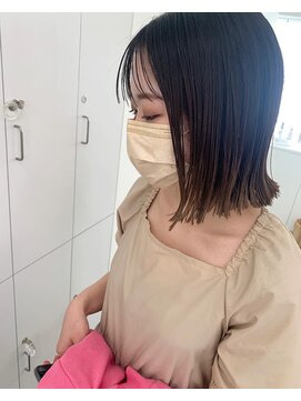 オンド(onde) シースルーバングボブ