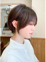 アマトウキョウ 表参道(AMA TOKYO)&nbsp;似合わせカット　横顔美人　くせ毛ショート　大場猛