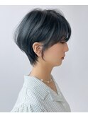 お客様スタイル・丸みショート・髪質改善・水素ケアカラー