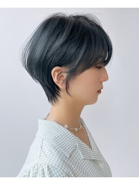 マッシュアンドマッシュアヴェダ ららぽーと福岡店(mash&mash AVEDA) お客様スタイル・丸みショート・髪質改善・水素ケアカラー