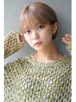 カライング(ing)&nbsp;大人可愛い20代30代40代黒髪前下がりショートボブ丸みショート◎