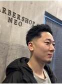 アナーキー風ツイストパーマ×スキンフェードスパイキーショート