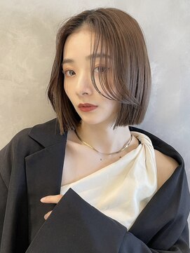 トルネード(TORNADO) 韓国風切りっぱなしボブ 艶髪ストレート 美髪 M0502