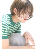 エールバイボヌール(Ere by Bonheur) ふんわり可愛いニュアンスショート　オリーブベージュ