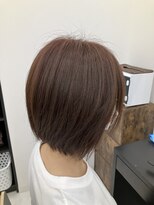 ビーズカラー 鶴岡エスモール店&nbsp;【B'ｓ】30代40代50代人気◎艶×ベリーピンク/ショートボブ