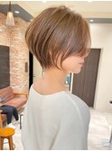 ショートボブ髪型30代40代50代前髪あり前髪なし面長丸顔【荒牧】