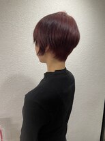 アジールヘア 所沢プロペ通り店(agir hair)&nbsp;ベリーショート美髪レッドブラウンハンサムショート所沢練馬