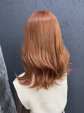 プライズ アイリス 池袋東口店(prize Iris) オレンジベージュ/巻き髪ベージュカラー/サラ艶ヘア/池袋/池袋