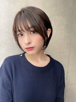 エニ 自由が丘(ENi)&nbsp;黒髪/グレーベージュ/レイヤーロング/前髪パーマ[自由が丘駅]