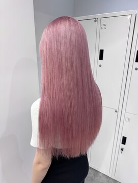 ペレ 栄店(PELE) デザインカラー/レイヤーカット/ウェットヘア/オリーブベージュ