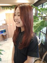 リサプラン(RISA plan)&nbsp;ブリーチなしオレンジヘア