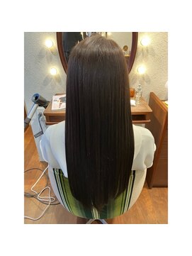 エルサフィロ キタハマ(el zafiro kitahama) 20×30×40代×パールグレージュ×暗髪カラー×ダブルTRケア