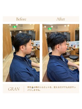 グランバイ アトリエドングリ(Grand × AtlierDonguri) お客様髪質改善データ1828（ツーブロックショート）