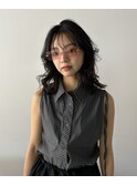 柔らかいミディアムレイヤーカット◎