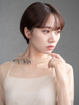 アルバム 池袋(ALBUM) ショート美髪顔周りレイヤーグレージュくびれヘア_F30150