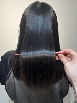 エイクス ヘア デザイン×美髪クリニック 千葉(AQs hair design) くびれヘア/アプリコットオレンジ/夏/髪質改善[千葉駅]