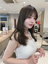 ジーナ 南砂町(Zina)&nbsp;＊オリーブグレーミディアムレイヤーカット＊美髪【Zina南砂町】