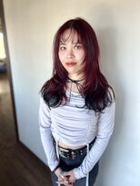 ラクレ(d.la cle) チェリーレッドとエンドカラー【ラクレ/西大分】