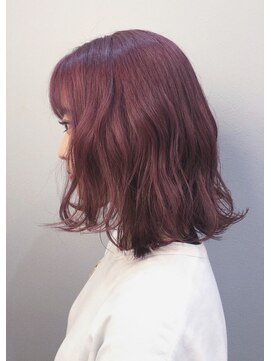 ユアーズ ヘア 恵比寿本店(youres hair) ロブ×ブロッサムピンク