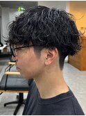 宇都宮メンズカットメンズパーマ波巻きスパイラルパーマツイスパ