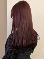 ロチカバイドールヘアー 心斎橋(Rotika by Doll hair) ブリーチ無しダブルカラーで叶える透明感ピンクカラー 「