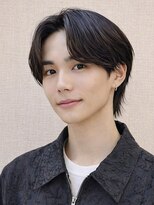 アビリタ(abilita)&nbsp;メンズカット 毛流れ センターパート 襟足あり 黒髪 20代30代