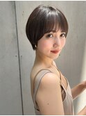 クールショート/顔周りカット/前髪白髪/20代30代40代50代
